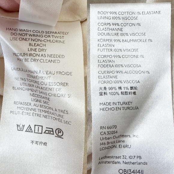 Anthropologie Maeve Flutter Sleeve Plaid Mini Dress Size XS - Picture 9 of 10